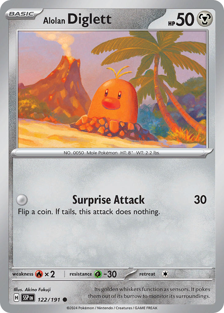 Alolan Diglett - Surging Sparks 122/191