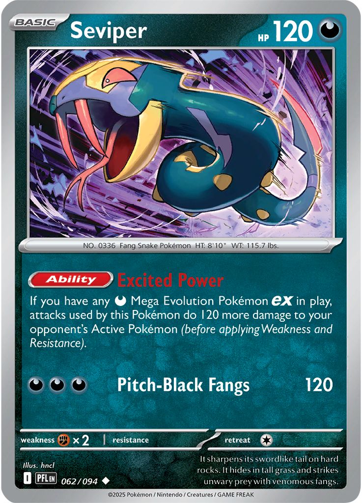 Seviper - Phantasmal Flames 062/094