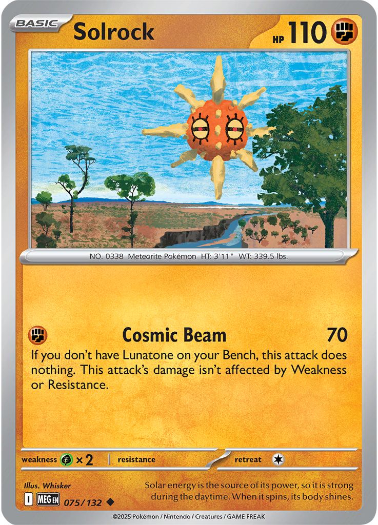 Solrock - Mega Evolution 075/132