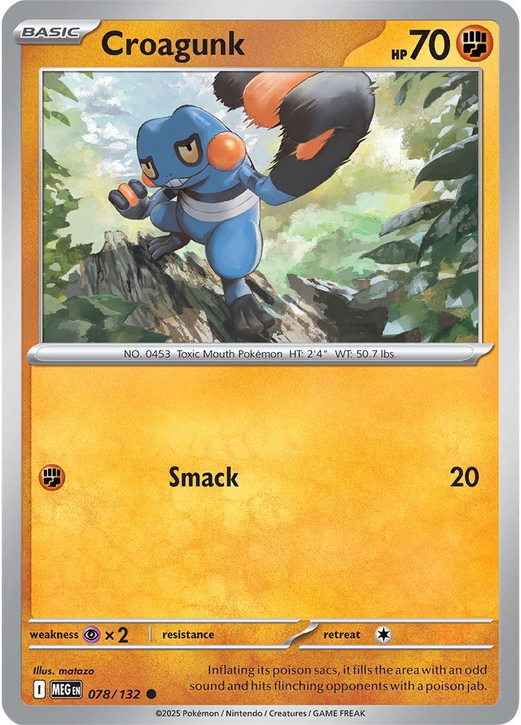 Croagunk - Mega Evolution 078/132