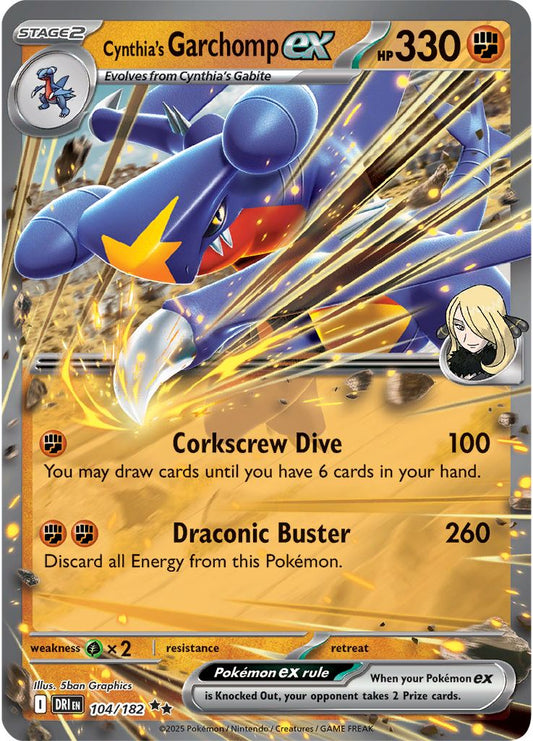 Cynthia's Garchomp ex - Destined Rivals 104/182