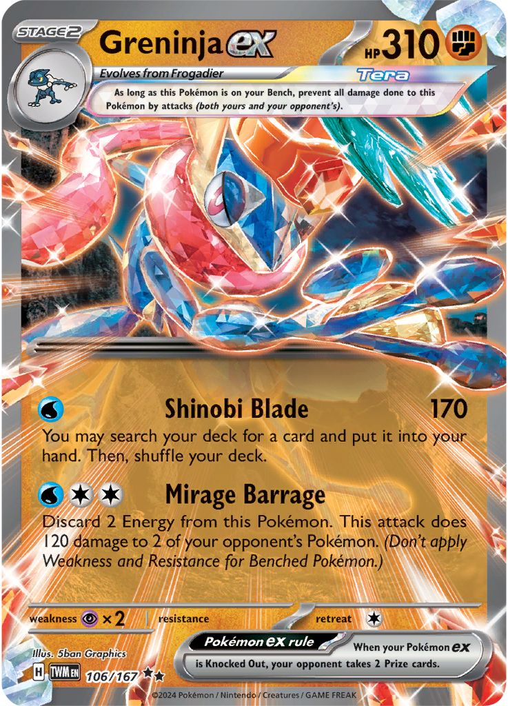 Greninja ex - Twilight Masquerade 106/167