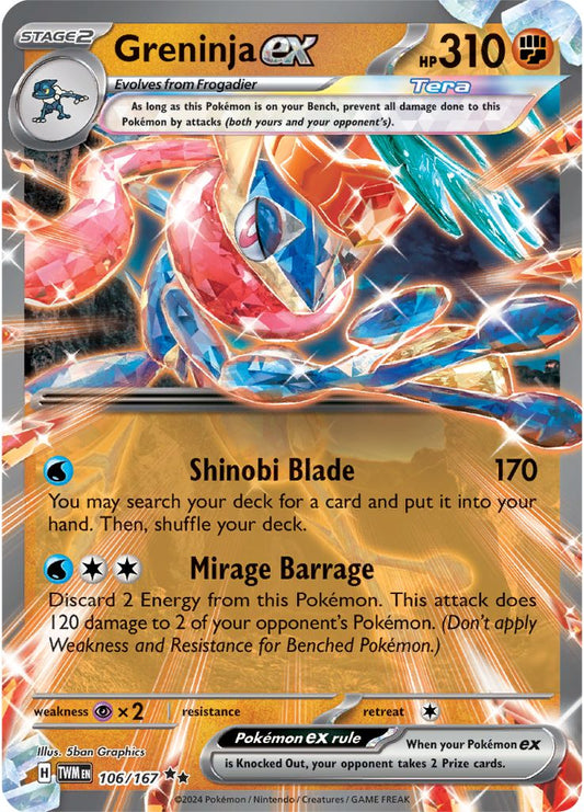 Greninja ex - Twilight Masquerade 106/167