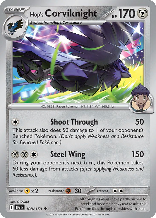 Hop's Corviknight - Journey Together 108/159