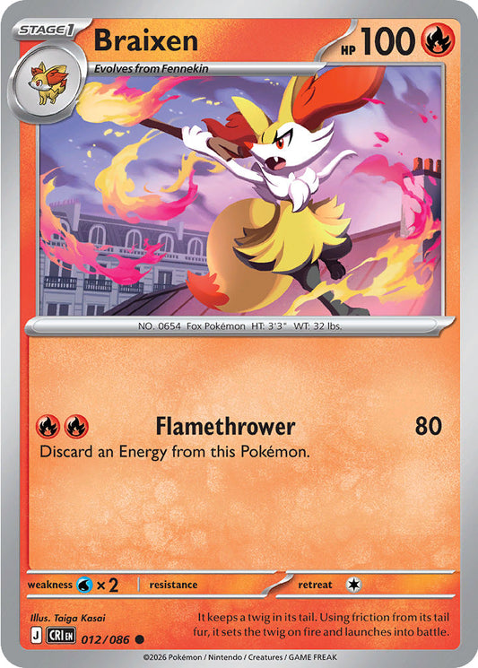 Braixen - Chaos Rising 012/086