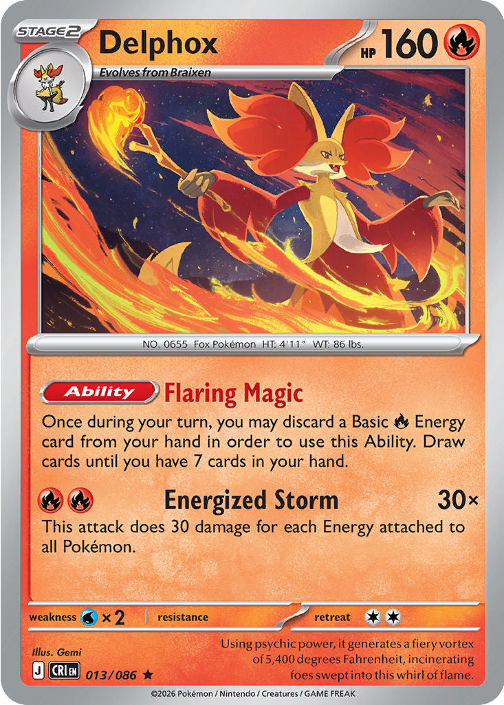 Delphox - Chaos Rising 013/086
