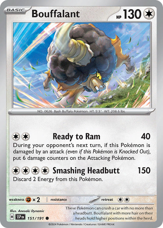 Bouffalant - Surging Sparks 151/191