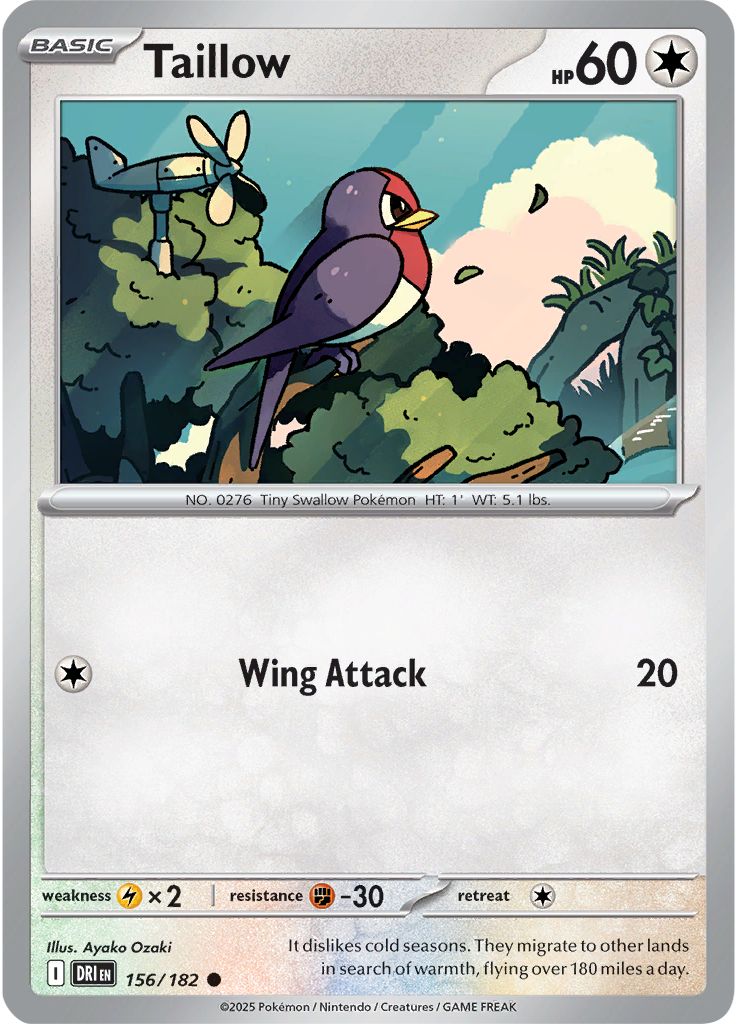 Taillow - Destined Rivals 156/182