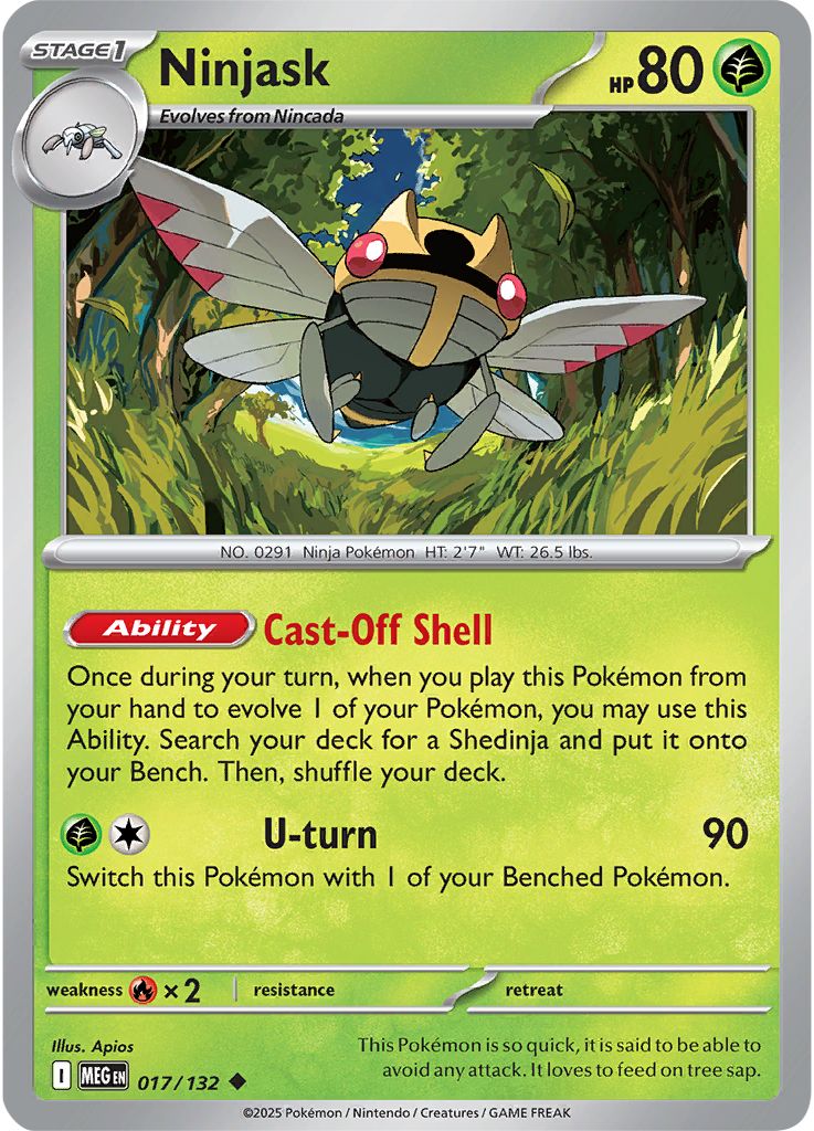 Ninjask - Mega Evolution 017/132