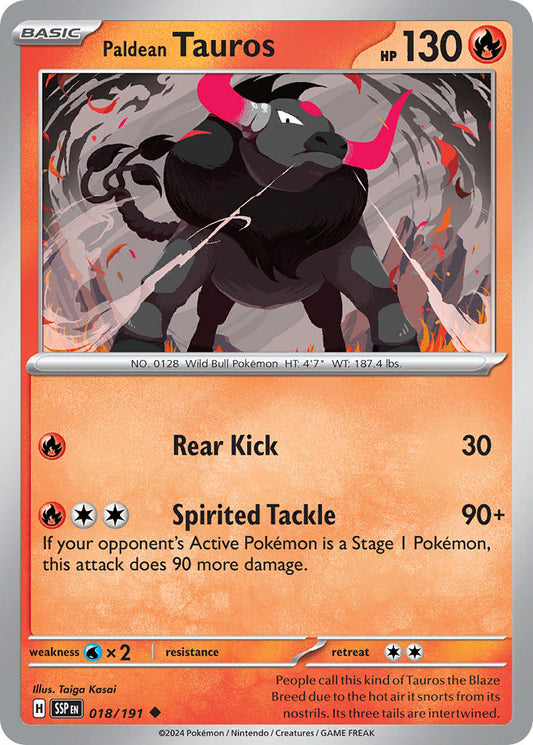 Paldean Tauros - Surging Sparks 018/191