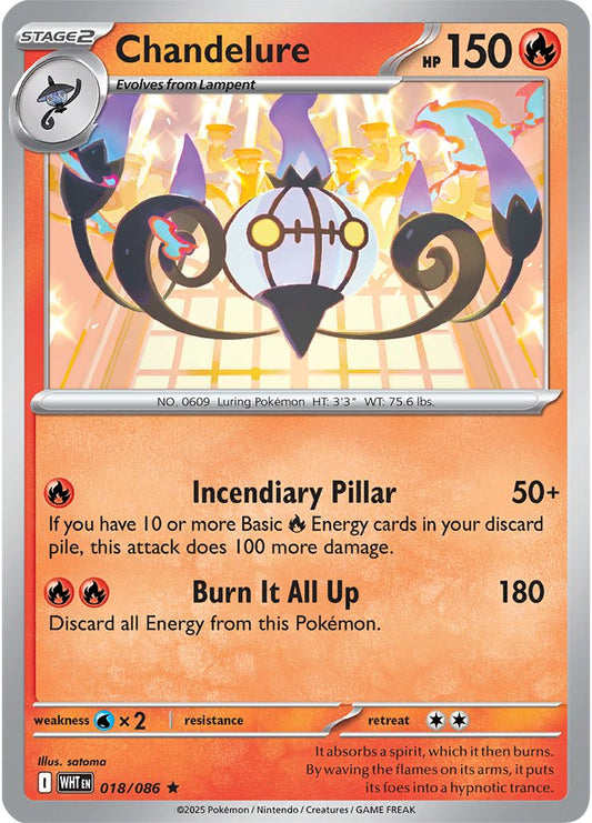 Chandelure - White Flare 018/086