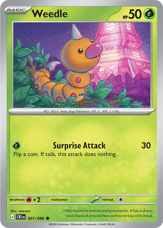 Weedle - Chaos Rising 001/086