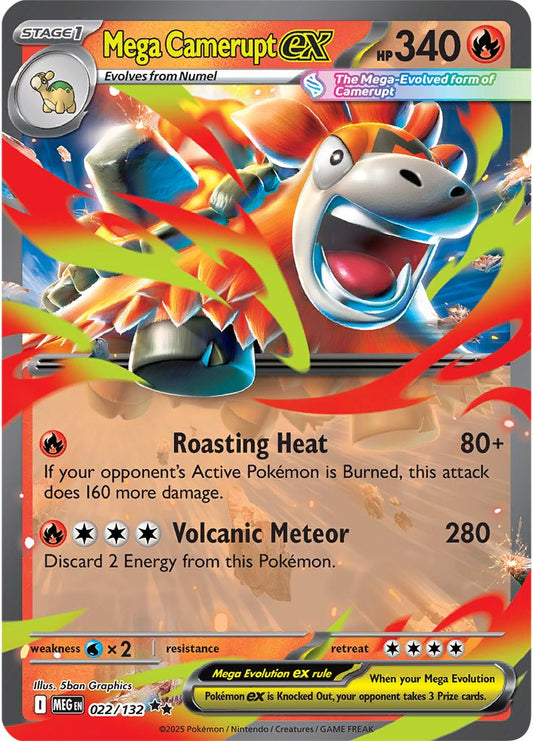 Mega Camerupt ex - Mega Evolution 022/132