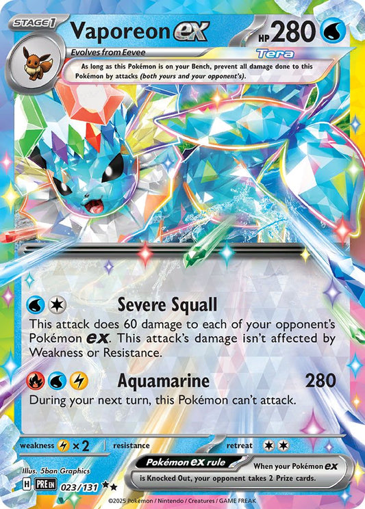 Vaporeon ex - Prismatic Evolutions 023/131