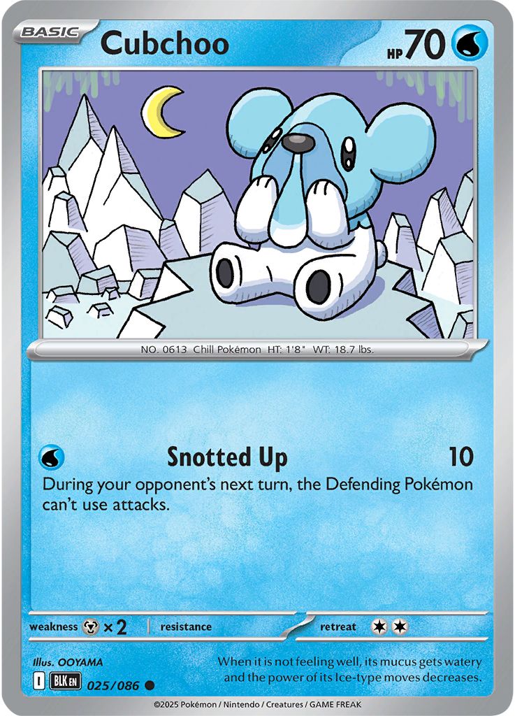 Cubchoo - Black Bolt 025/086