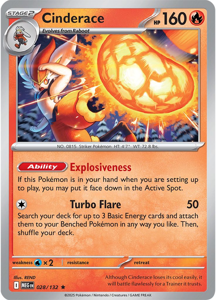 Cinderace - Mega Evolution 028/132