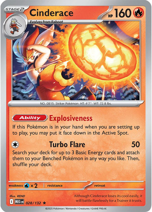 Cinderace - Mega Evolution 028/132