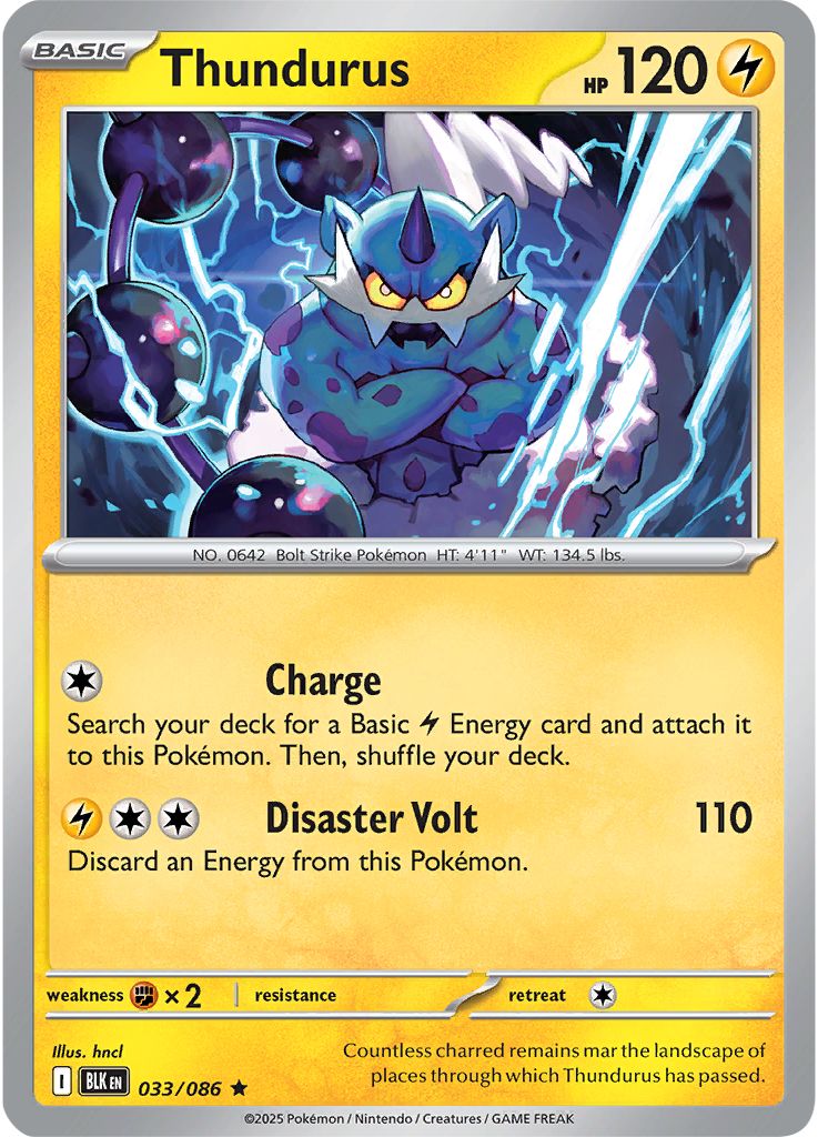 Thundurus - Black Bolt 033/086
