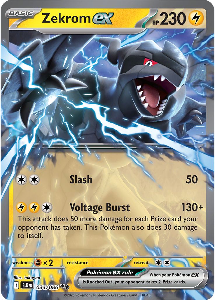 Zekrom ex - Black Bolt 034/086