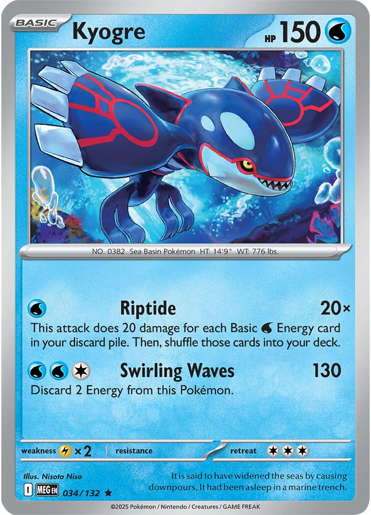 Kyogre - Mega Evolution 034/132