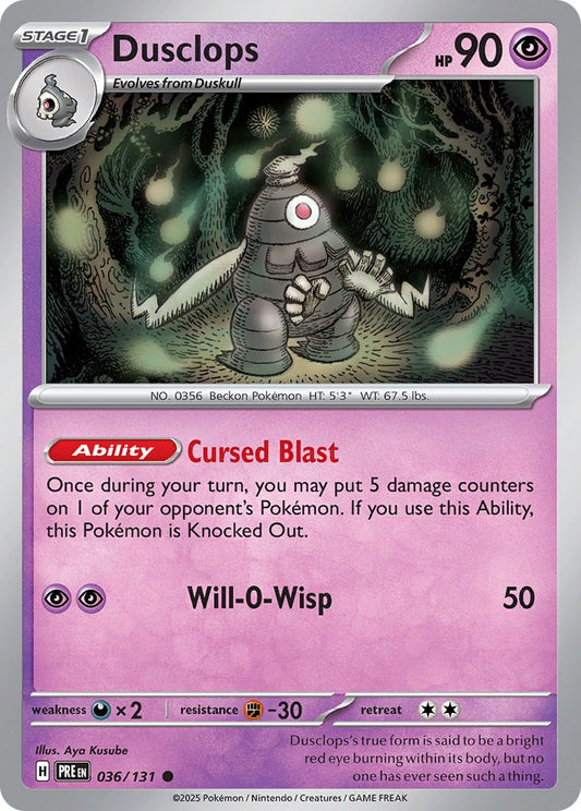 Dusclops - Prismatic Evolutions 036/131