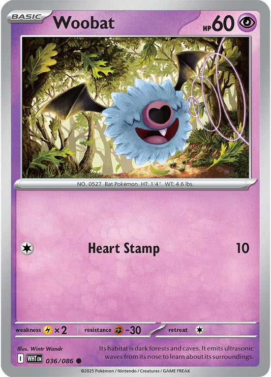 Woobat - White Flare 036/086