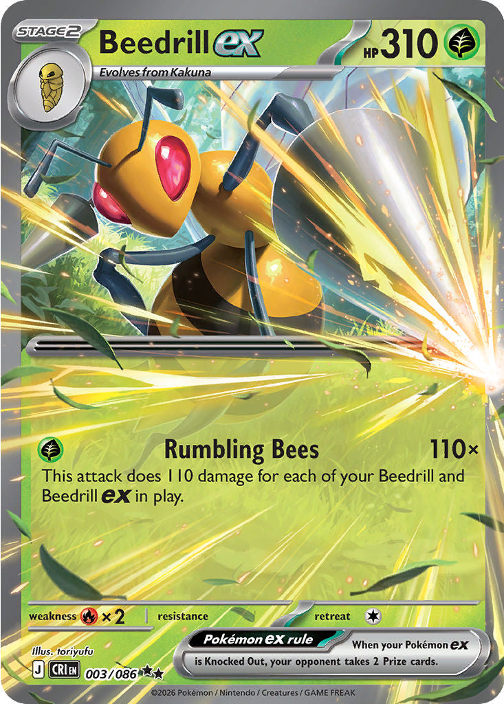 Beedrill ex - Chaos Rising 003/086