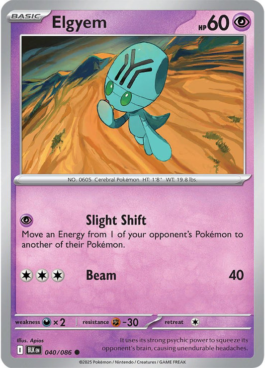 Elgyem - Black Bolt 040/086