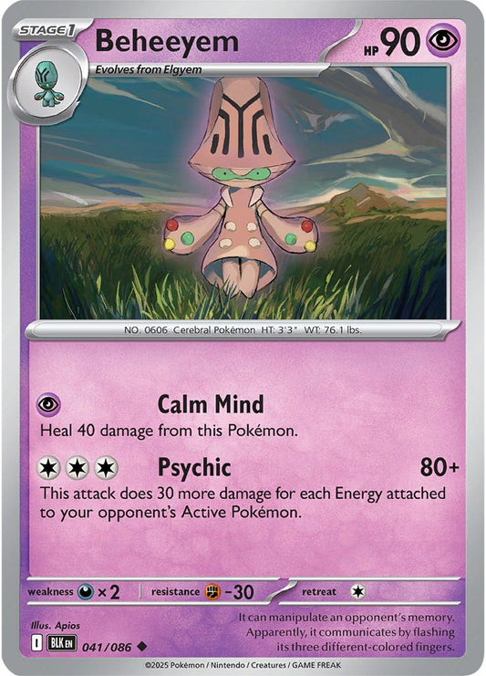 Beheeyem - Black Bolt 041/086