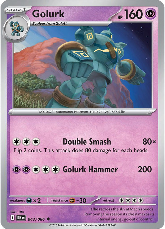 Golurk - Black Bolt 043/086