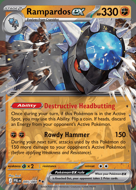 Rampardos ex - Pitch Black 045/084