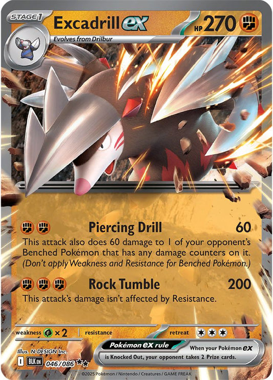 Excadrill ex - Black Bolt 046/086