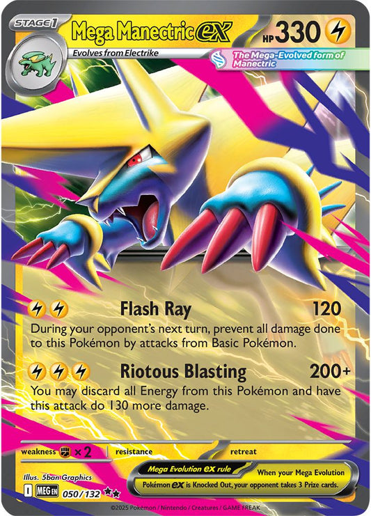 Mega Manectric ex - Mega Evolution 050/132