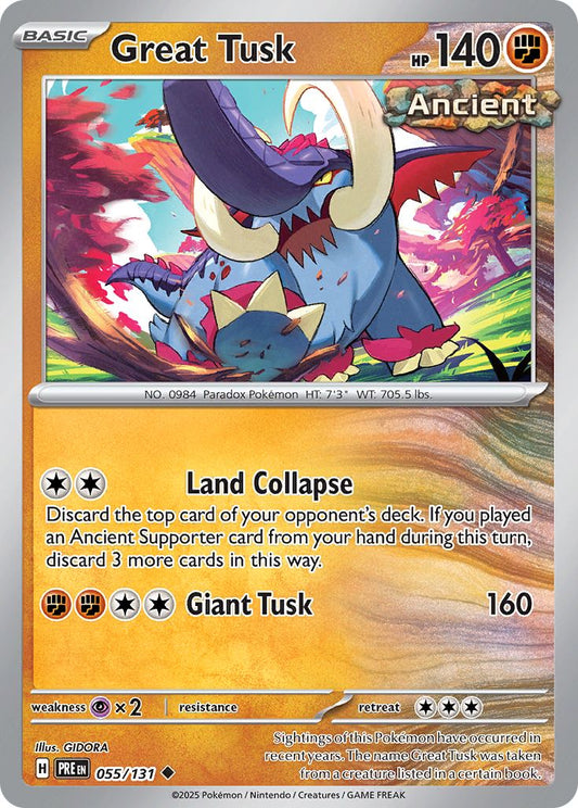 Great Tusk - Prismatic Evolutions 055/131
