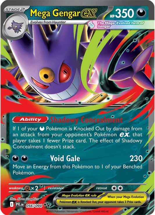 Mega Gengar ex - Phantasmal Flames 056/094