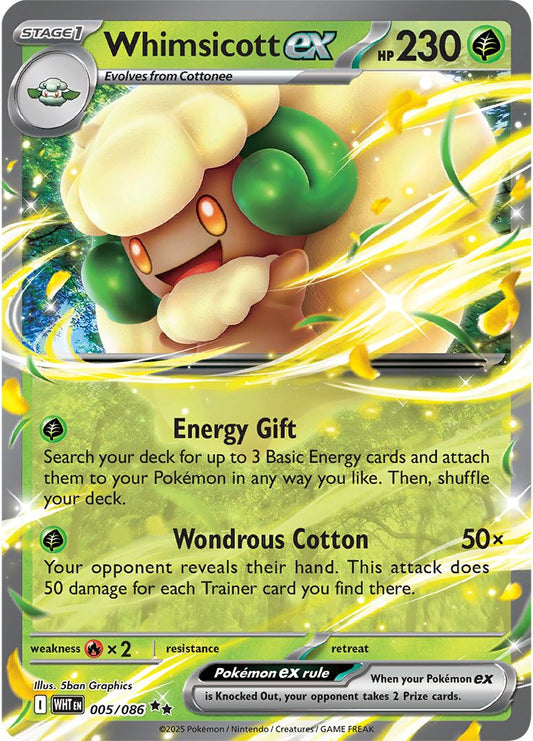 Whimsicott ex - White Flare 005/086