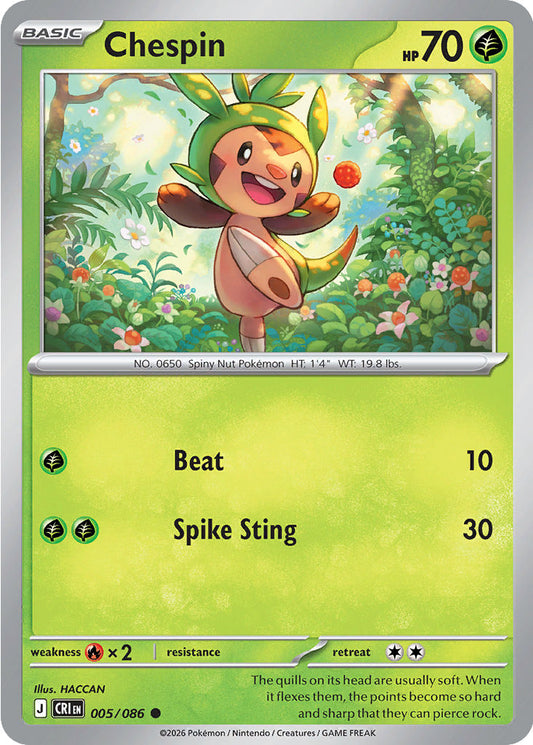 Chespin - Chaos Rising 005/086
