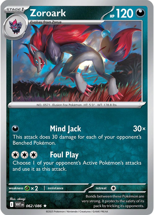 Zoroark - White Flare 062/086