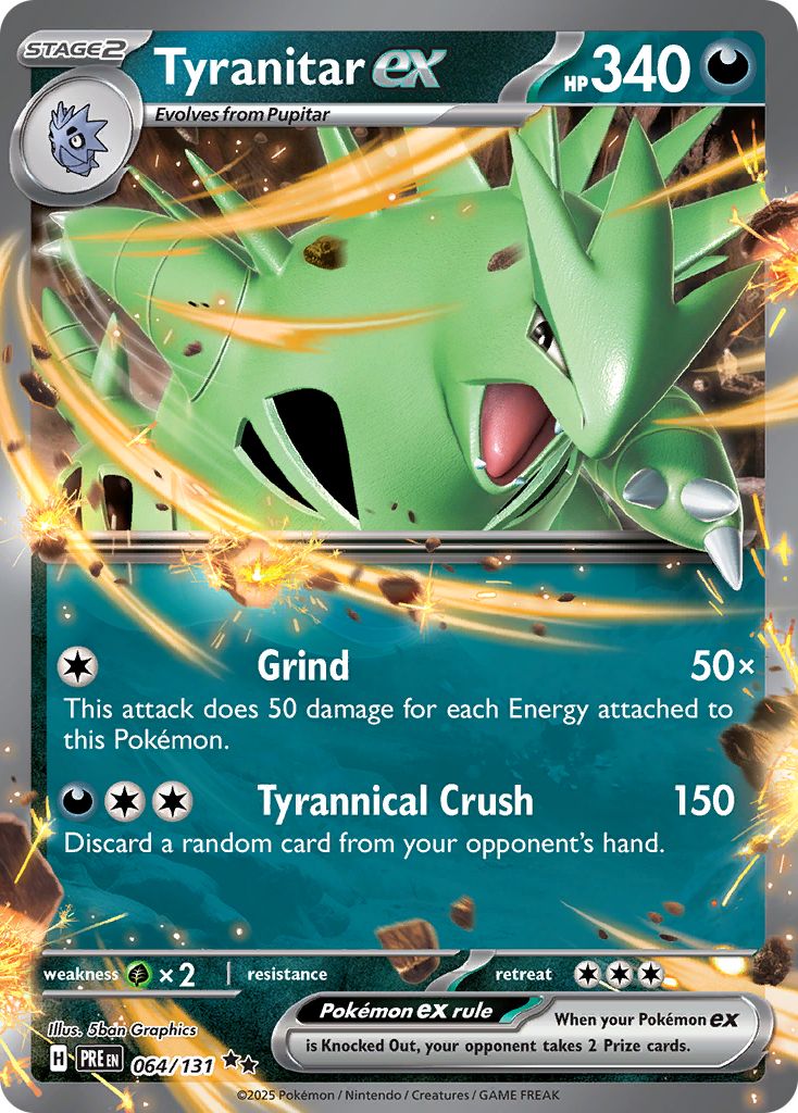 Tyranitar ex - Prismatic Evolutions 064/131
