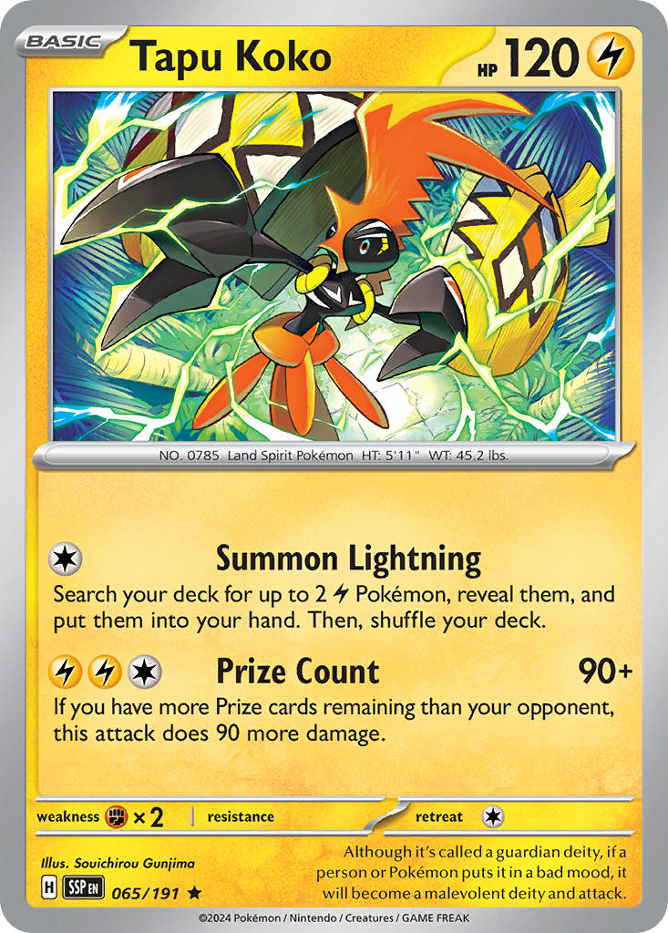 Tapu Koko - Surging Sparks 065/191