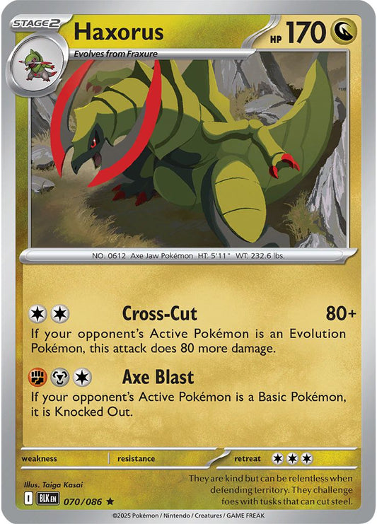 Haxorus - Black Bolt 070/086