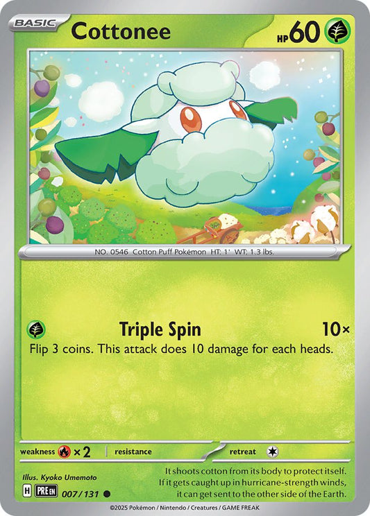 Cottonee - Prismatic Evolutions 007/131