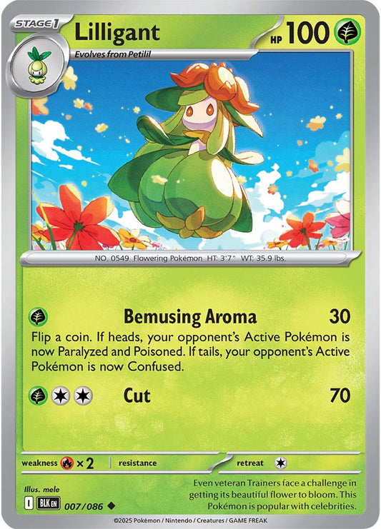 Lilligant - Black Bolt 007/086