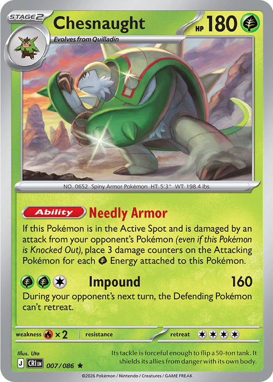 Chesnaught - Chaos Rising 007/086