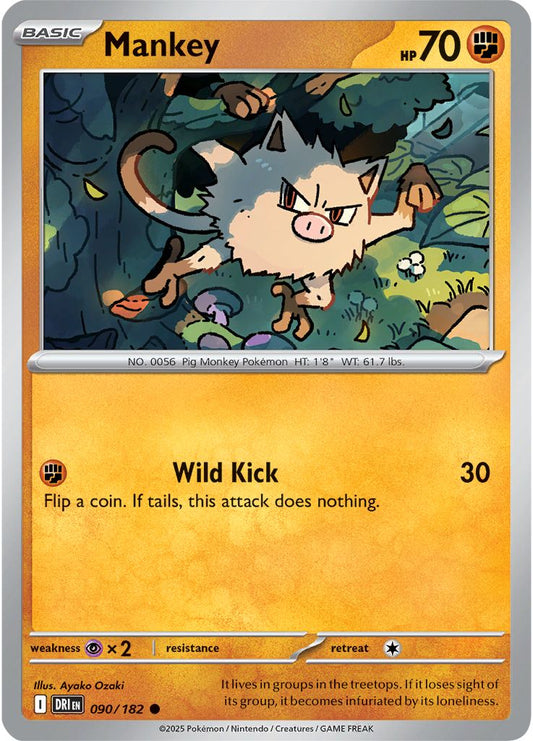 Mankey - Destined Rivals 090/182