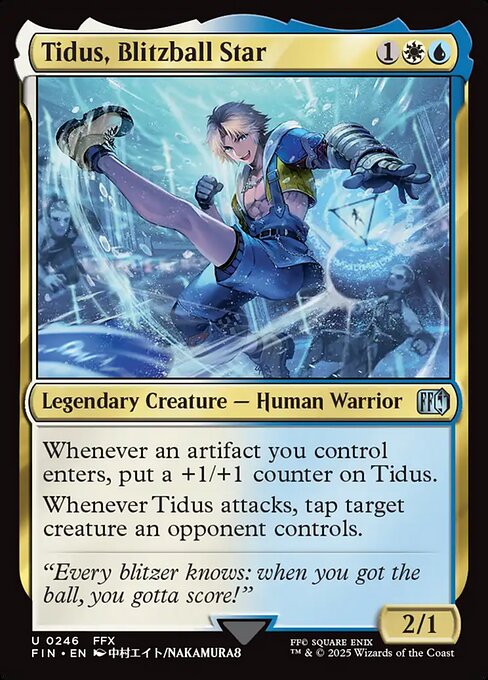 Tidus, Blitzball Star